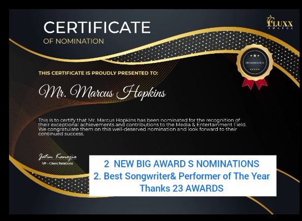 2 NEW AWARDS NOMINATIONS 