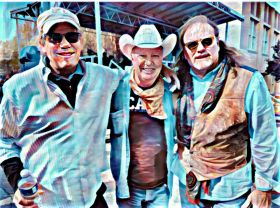 Tom Vermeern, Mark Daniel, and  Gray Oliver, the Chickahominy Boys writing team
