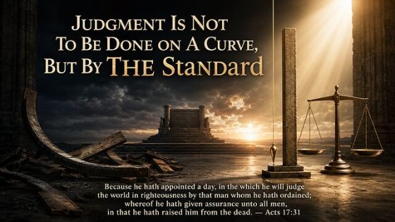 Judgment Is Not To Be Done on A Curve, But By THE Standard