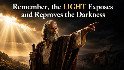 Remember, The LIGHT Exposes and Reproves The Darkness
