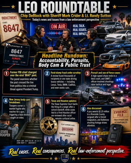 Accountability, Pursuits, Body Cam and Public Trust