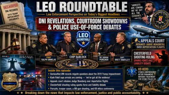 DNI Revelations, Courtroom Showdowns and Police Use-of-Force Debates