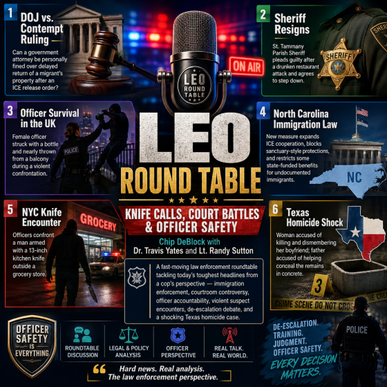 Knife Calls, Court Battles and Officer Safety