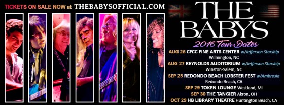 Watch for 'The Babys' on Tour!