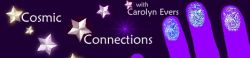 Cosmic Connections with Carolyn Evers, banner