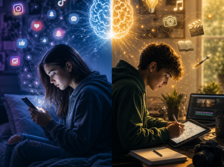 scrolling vs creation